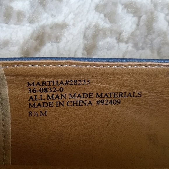 Comfort View Martha Faux Pebble Leather Horsebit Flats Shoes - Picture 8 of 13